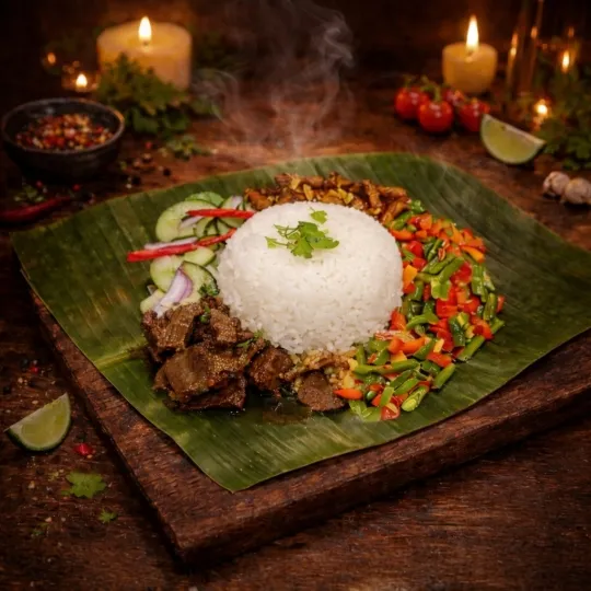 Vanaf 16.00 uur: Rendang - Witte rijst